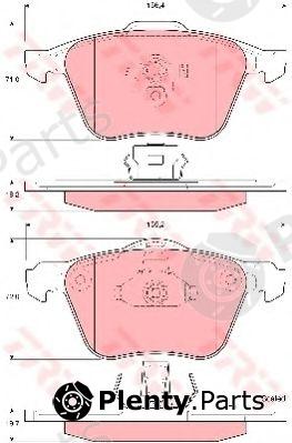  TRW part GDB1576 Brake Pad Set, disc brake