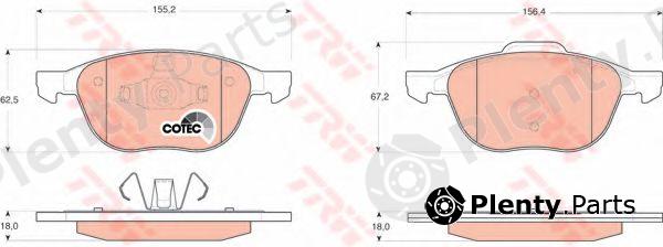  TRW part GDB1583 Brake Pad Set, disc brake