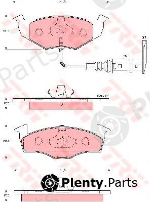  TRW part GDB1586 Brake Pad Set, disc brake