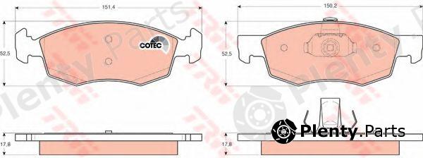  TRW part GDB1588 Brake Pad Set, disc brake