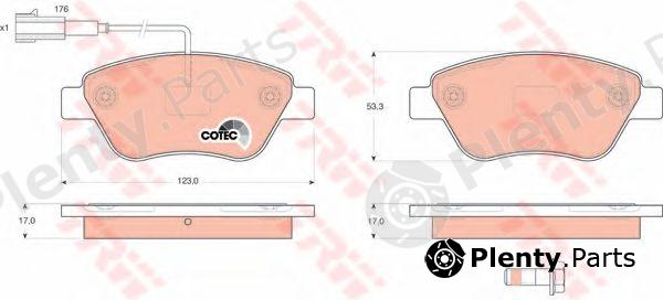  TRW part GDB1590 Brake Pad Set, disc brake