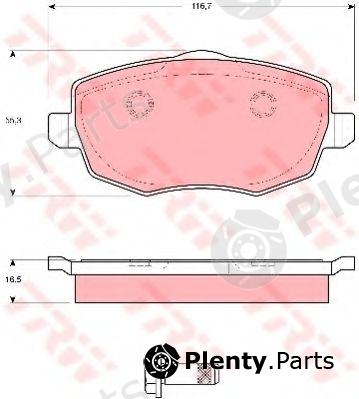  TRW part GDB1592 Brake Pad Set, disc brake