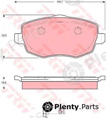  TRW part GDB1593 Brake Pad Set, disc brake