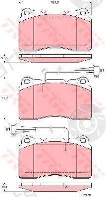  TRW part GDB1603 Brake Pad Set, disc brake