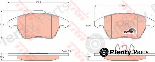  TRW part GDB1605 Brake Pad Set, disc brake