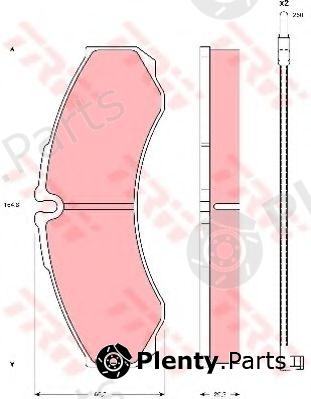  TRW part GDB1609 Brake Pad Set, disc brake
