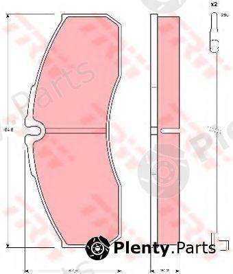  TRW part GDB1610 Brake Pad Set, disc brake