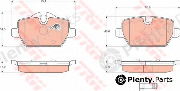  TRW part GDB1612 Brake Pad Set, disc brake
