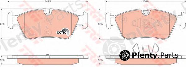  TRW part GDB1625 Brake Pad Set, disc brake