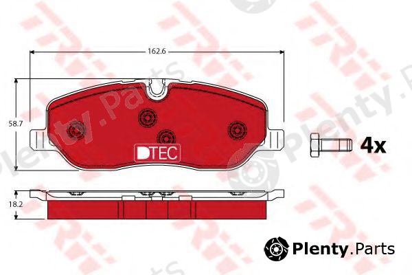  TRW part GDB1631DTE Brake Pad Set, disc brake