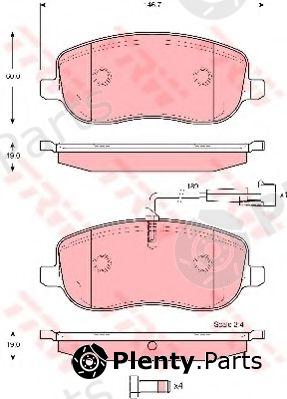  TRW part GDB1636 Brake Pad Set, disc brake