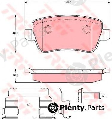  TRW part GDB1638 Brake Pad Set, disc brake