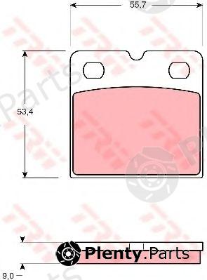  TRW part GDB1641 Brake Pad Set, disc parking brake