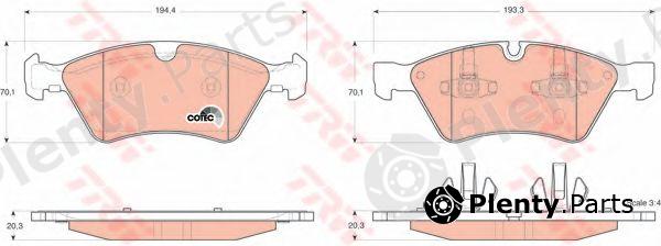  TRW part GDB1642 Brake Pad Set, disc brake