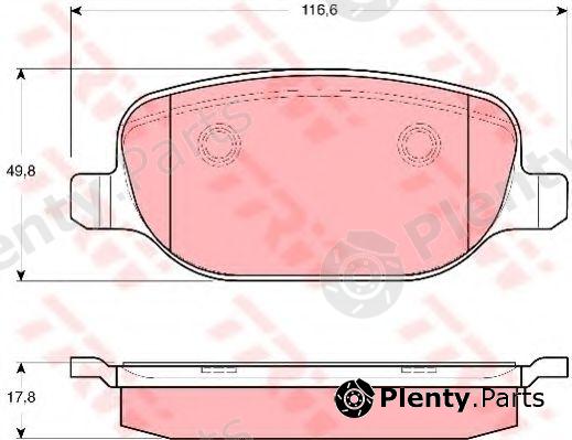  TRW part GDB1649 Brake Pad Set, disc brake
