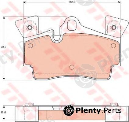  TRW part GDB1652 Brake Pad Set, disc brake