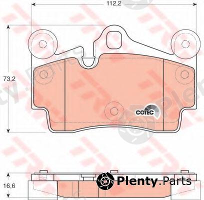  TRW part GDB1653 Brake Pad Set, disc brake