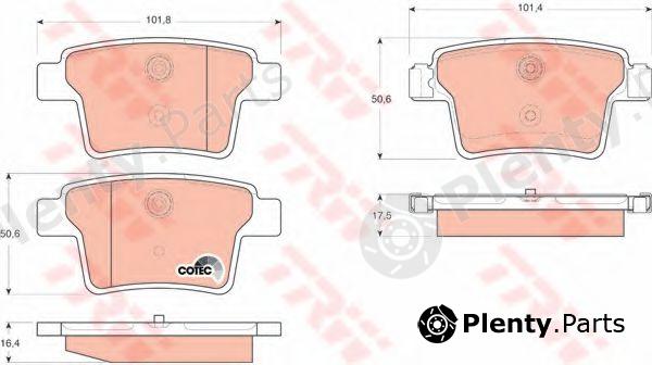  TRW part GDB1665 Brake Pad Set, disc brake