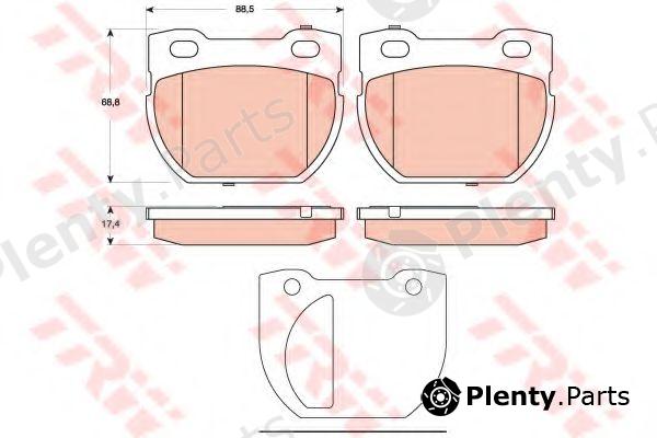  TRW part GDB1666 Brake Pad Set, disc brake
