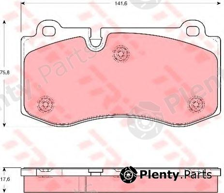  TRW part GDB1667 Brake Pad Set, disc brake