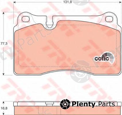  TRW part GDB1670 Brake Pad Set, disc brake