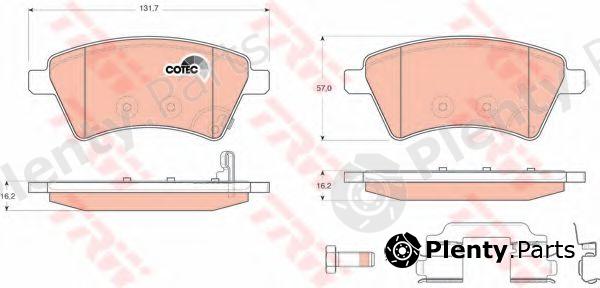  TRW part GDB1673 Brake Pad Set, disc brake