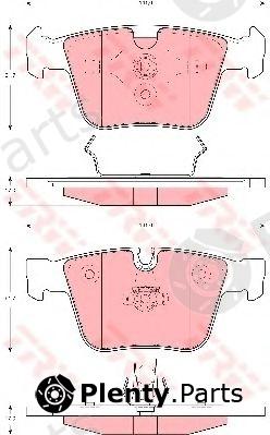  TRW part GDB1675 Brake Pad Set, disc brake