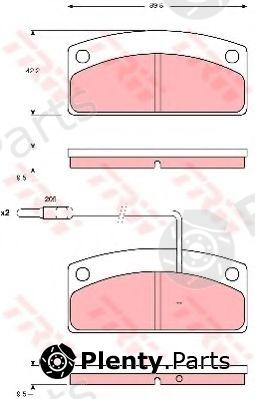  TRW part GDB1679 Brake Pad Set, disc brake
