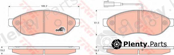  TRW part GDB1681 Brake Pad Set, disc brake