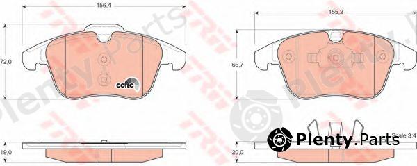  TRW part GDB1683 Brake Pad Set, disc brake