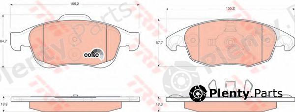  TRW part GDB1690 Brake Pad Set, disc brake
