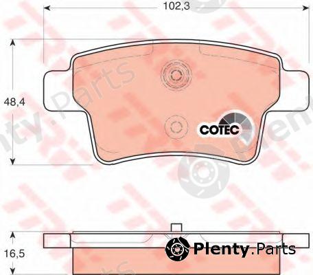 TRW part GDB1692 Brake Pad Set, disc brake