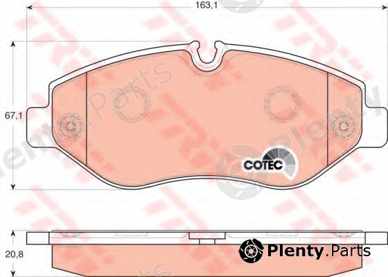  TRW part GDB1698 Brake Pad Set, disc brake