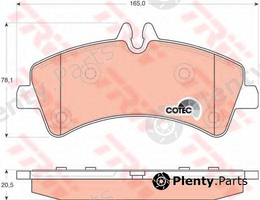  TRW part GDB1699 Brake Pad Set, disc brake