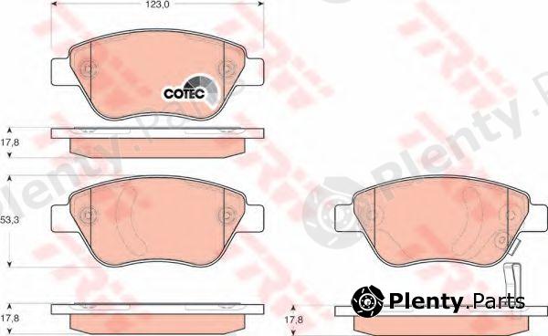  TRW part GDB1700 Brake Pad Set, disc brake