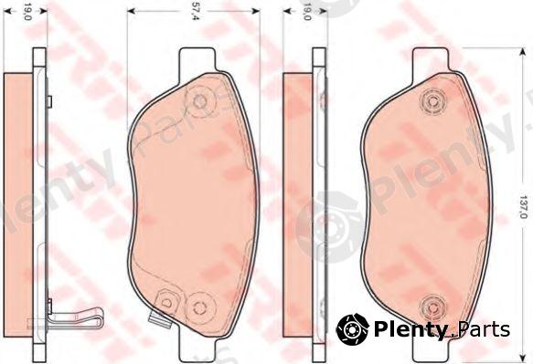  TRW part GDB1701 Brake Pad Set, disc brake