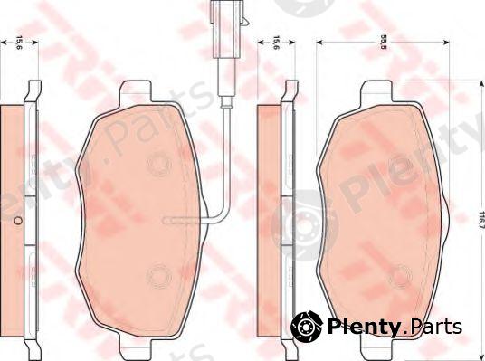  TRW part GDB1707 Brake Pad Set, disc brake