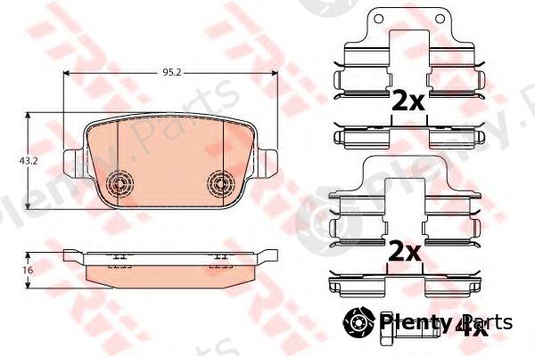  TRW part GDB1709 Brake Pad Set, disc brake