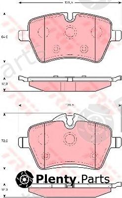  TRW part GDB1712 Brake Pad Set, disc brake
