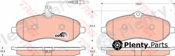  TRW part GDB1718 Brake Pad Set, disc brake