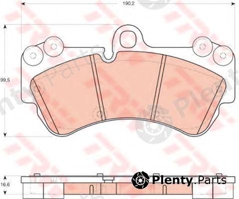  TRW part GDB1720 Brake Pad Set, disc brake
