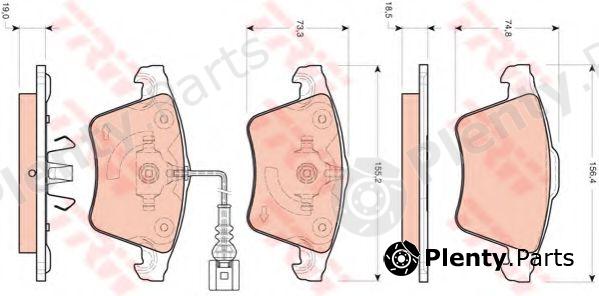  TRW part GDB1721 Brake Pad Set, disc brake
