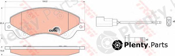  TRW part GDB1723 Brake Pad Set, disc brake