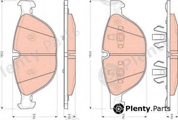  TRW part GDB1728 Brake Pad Set, disc brake