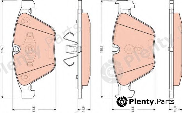  TRW part GDB1729 Brake Pad Set, disc brake