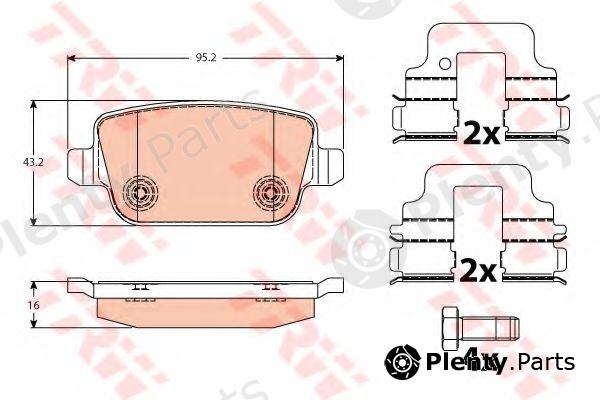  TRW part GDB1732 Brake Pad Set, disc brake