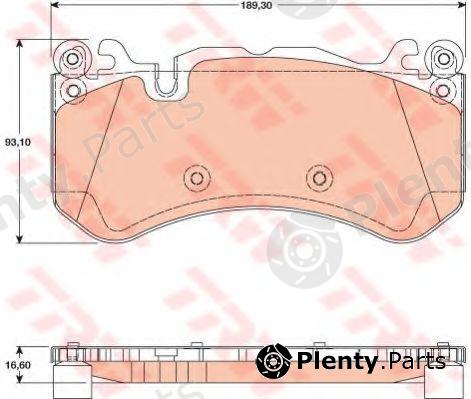  TRW part GDB1734 Brake Pad Set, disc brake