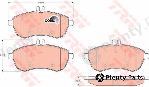  TRW part GDB1736 Brake Pad Set, disc brake