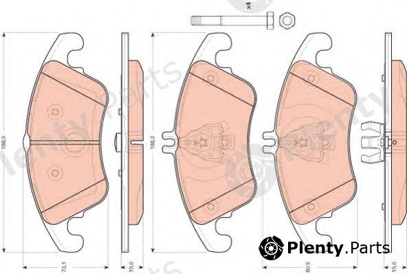  TRW part GDB1737 Brake Pad Set, disc brake
