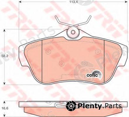  TRW part GDB1740 Brake Pad Set, disc brake